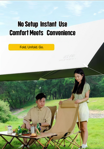 Outdoor Portable Folding Camping Chair - Heavy-Duty & Compact with Side Pockets