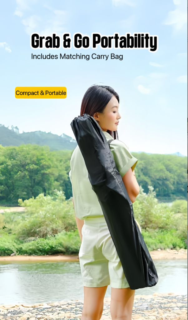 Outdoor Portable Folding Camping Chair - Heavy-Duty & Compact with Side Pockets